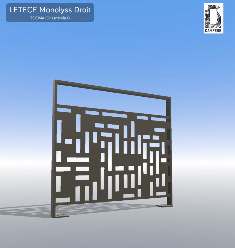 Garde-corps LETECE modele Monolyss Motif Tocima par dampere reality